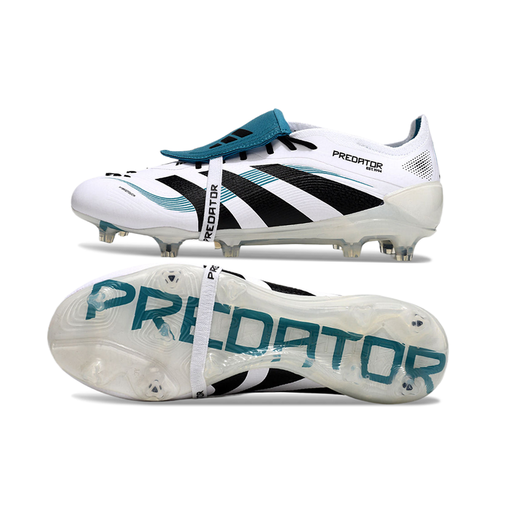 Chuteira Campo Adidas Predator FT 30 Elite FG Branca e Azul