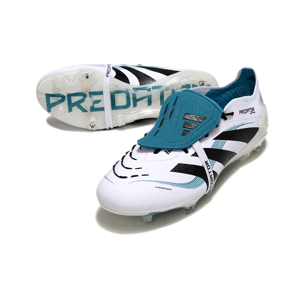 Chuteira Campo Adidas Predator FT 30 Elite FG Branca e Azul