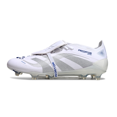 Chuteira Campo Adidas Predator FT 30 Elite FG Branca e Azul 