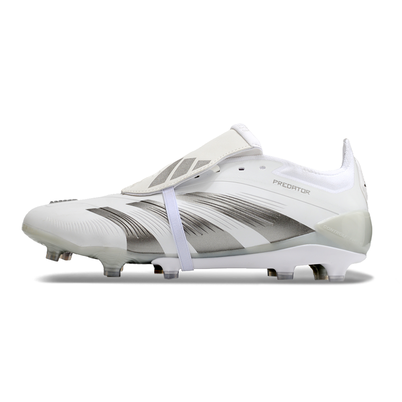 Chuteira Campo Adidas Predator FT 30 Elite FG Branca e Prata 