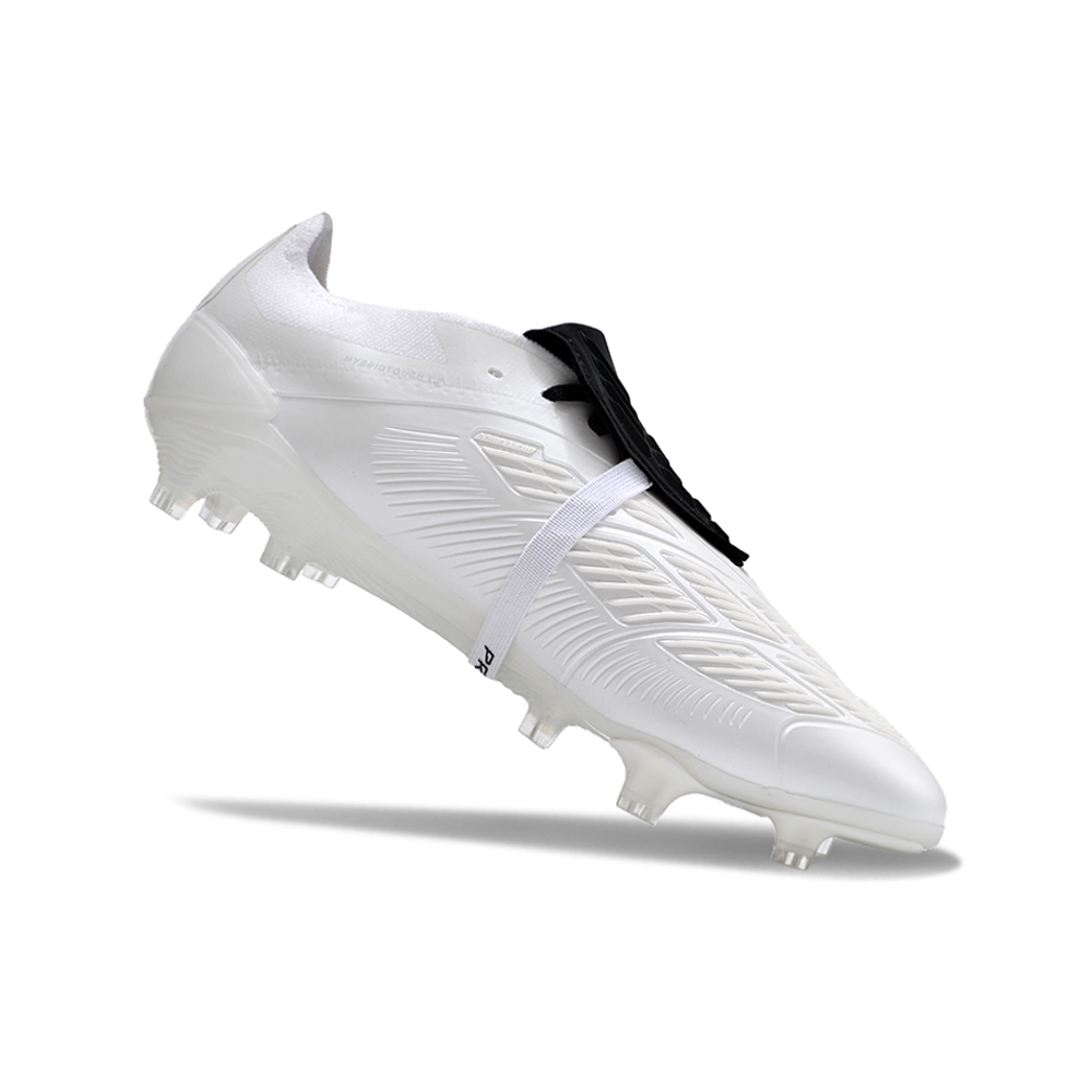 Chuteira Campo Adidas Predator FT 30 Elite FG Branca e Preta 