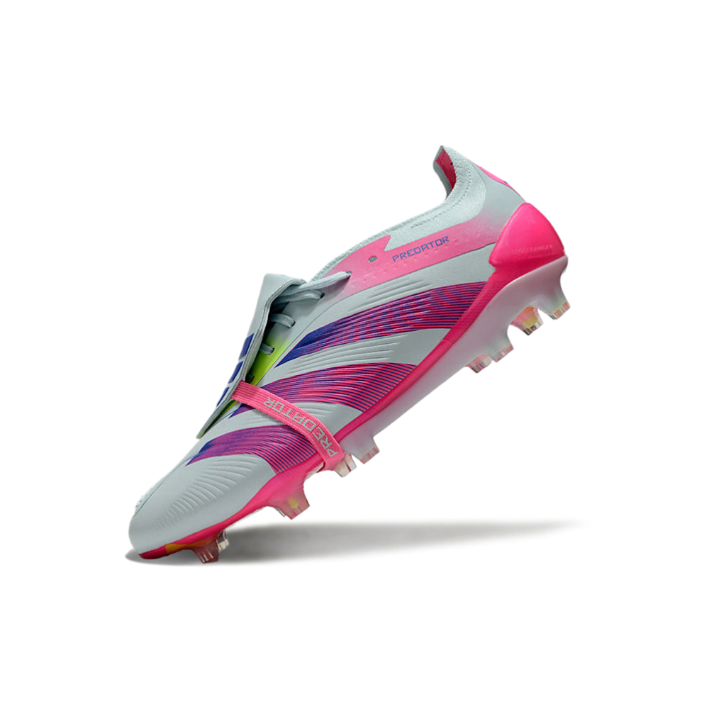 Chuteira Campo Adidas Predator FT 30 Elite FG Branca e Rosa 