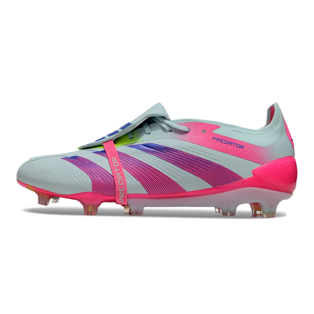Chuteira Campo Adidas Predator FT 30 Elite FG Branca e Rosa 