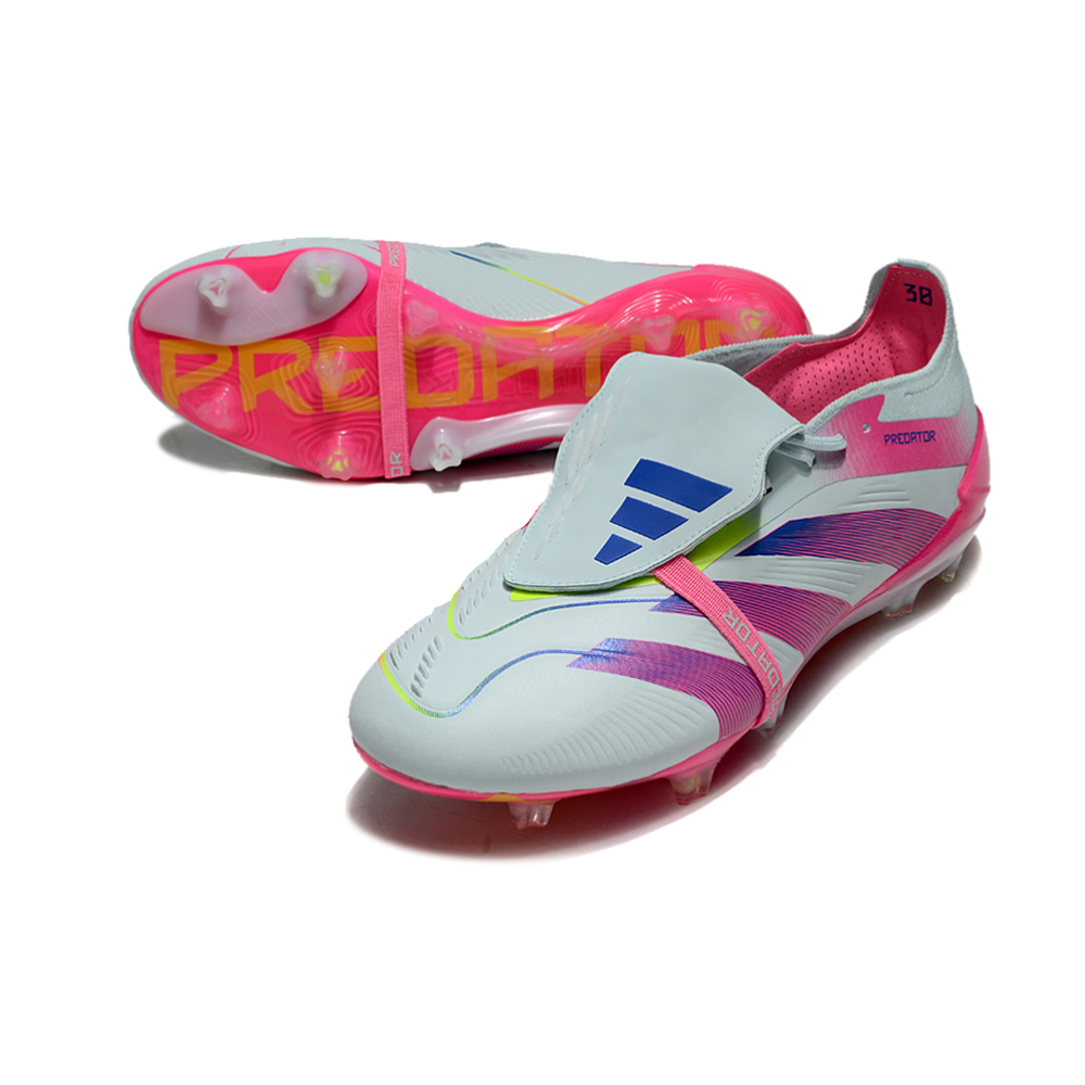Chuteira Campo Adidas Predator FT 30 Elite FG Branca e Rosa 