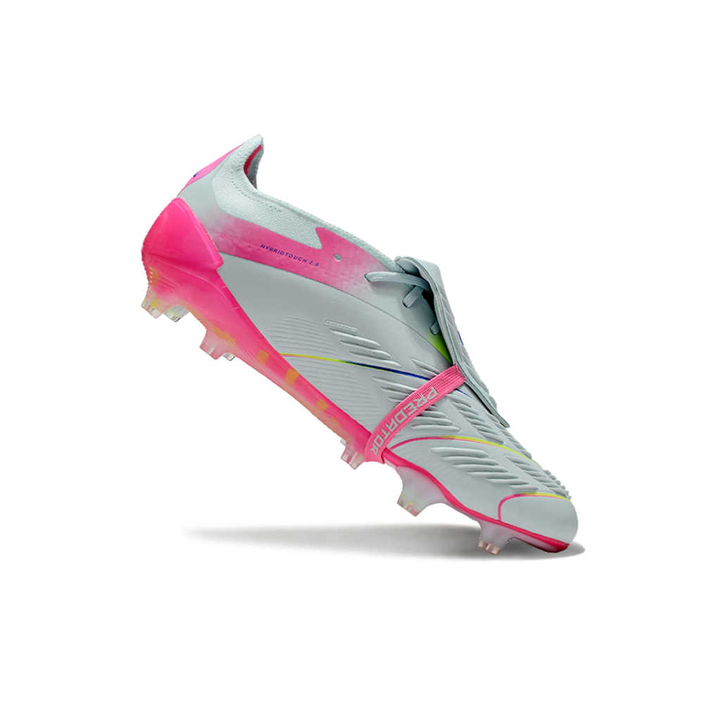 Chuteira Campo Adidas Predator FT 30 Elite FG Branca e Rosa 