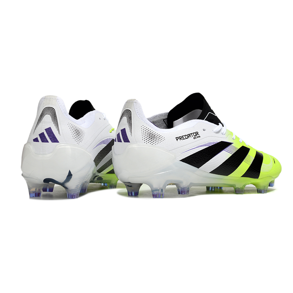 Chuteira Campo Adidas Predator FT 30 Elite FG Branca e Verde