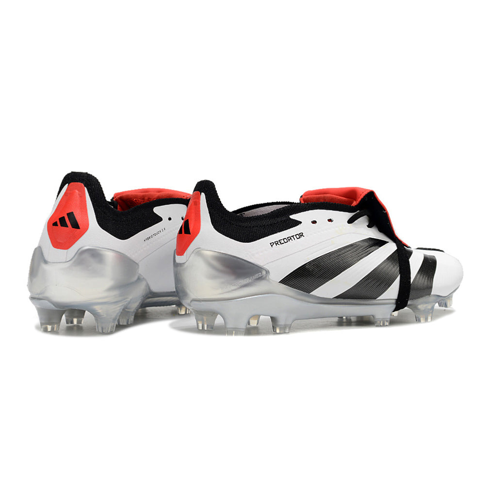 Chuteira Campo Adidas Predator FT 30 Elite FG Branca, Preto e Vermelho