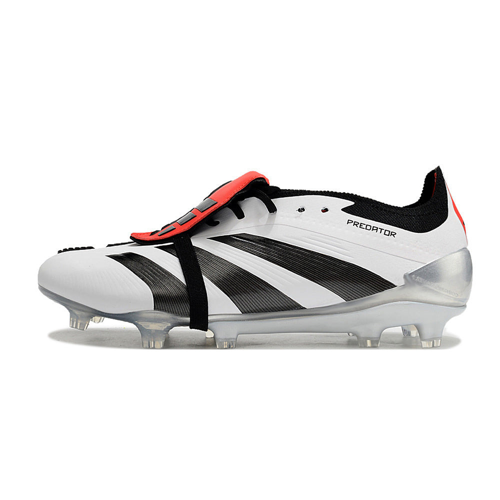Chuteira Campo Adidas Predator FT 30 Elite FG Branca, Preto e Vermelho