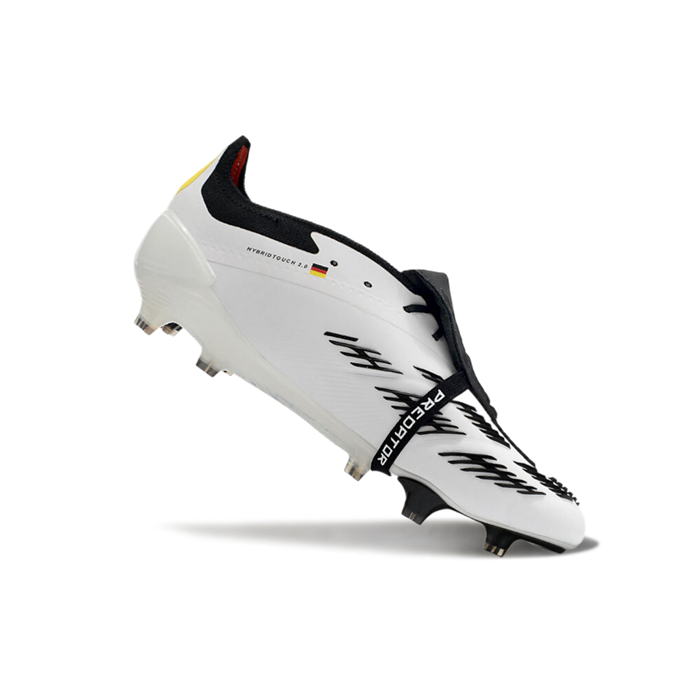Chuteira Campo Adidas Predator FT 30 Elite FG Branca, Preto, Vermelho e Amarelo