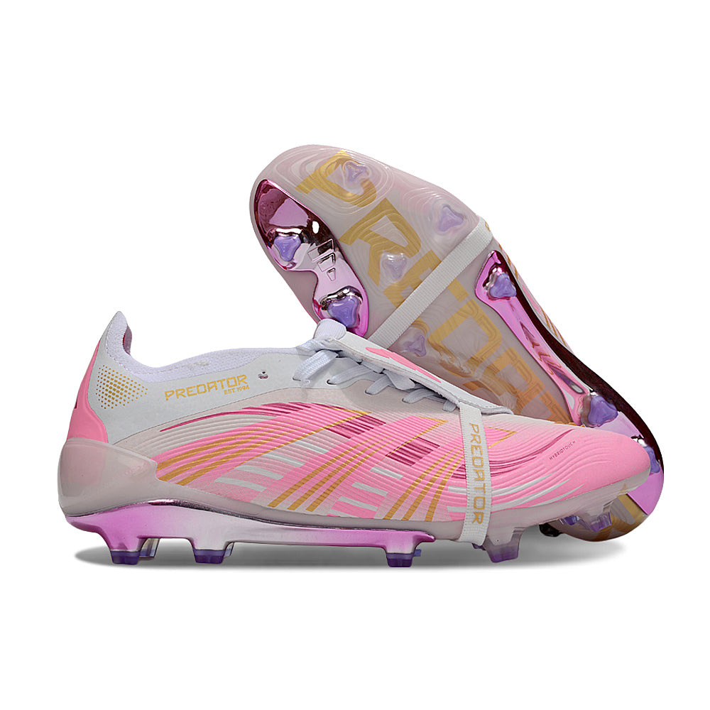 Chuteira Campo Adidas Predator FT 30 Elite FG Branco e Rosa
