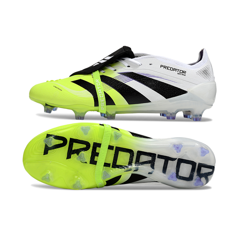 Chuteira Campo Adidas Predator FT 30 Elite FG Branco e Verde