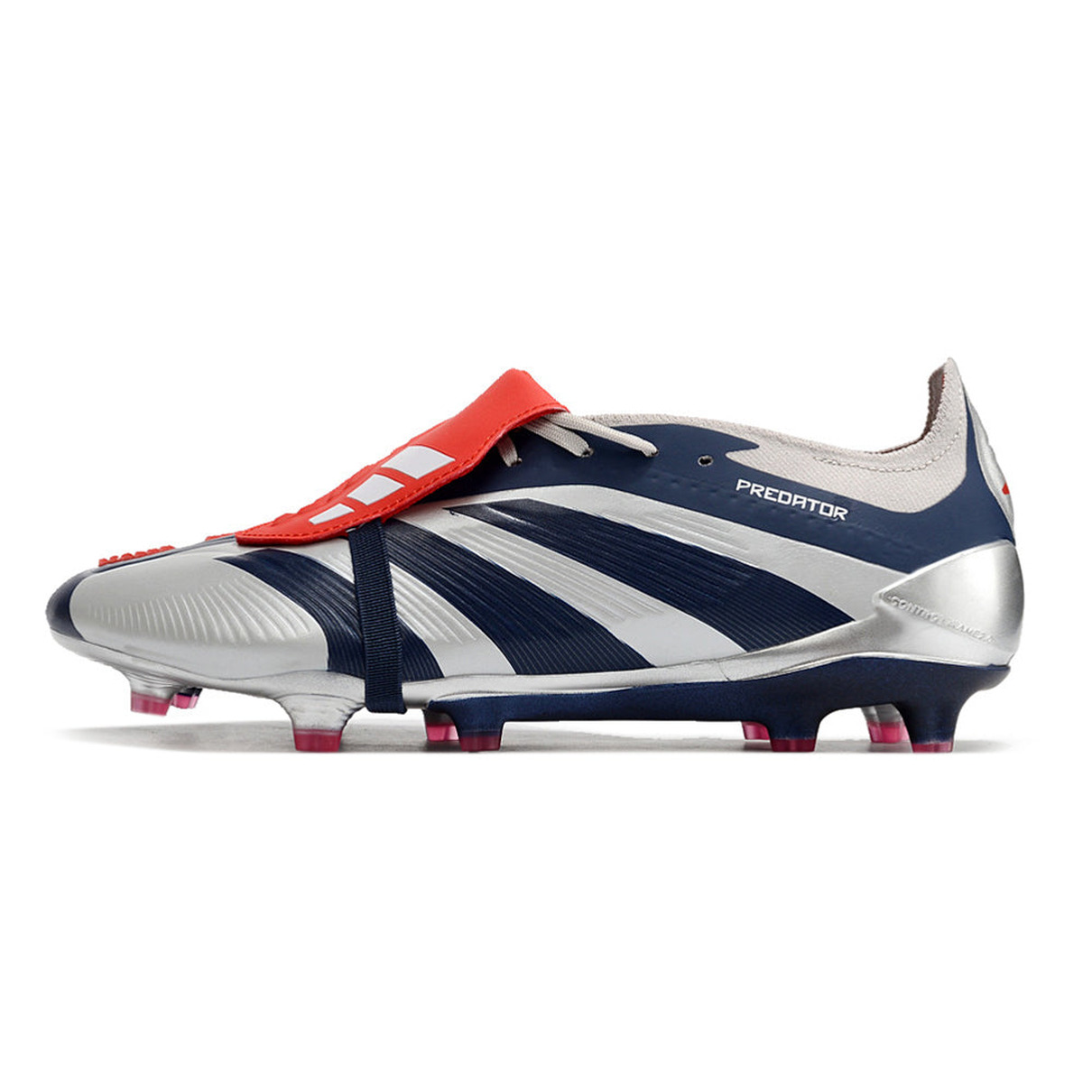 Chuteira Campo Adidas Predator FT 30 Elite FG Prata e Azul