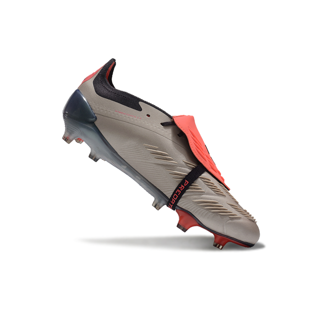 Chuteira Campo Adidas Predator FT 30 Elite FG Prata, Preto e Vermelho 