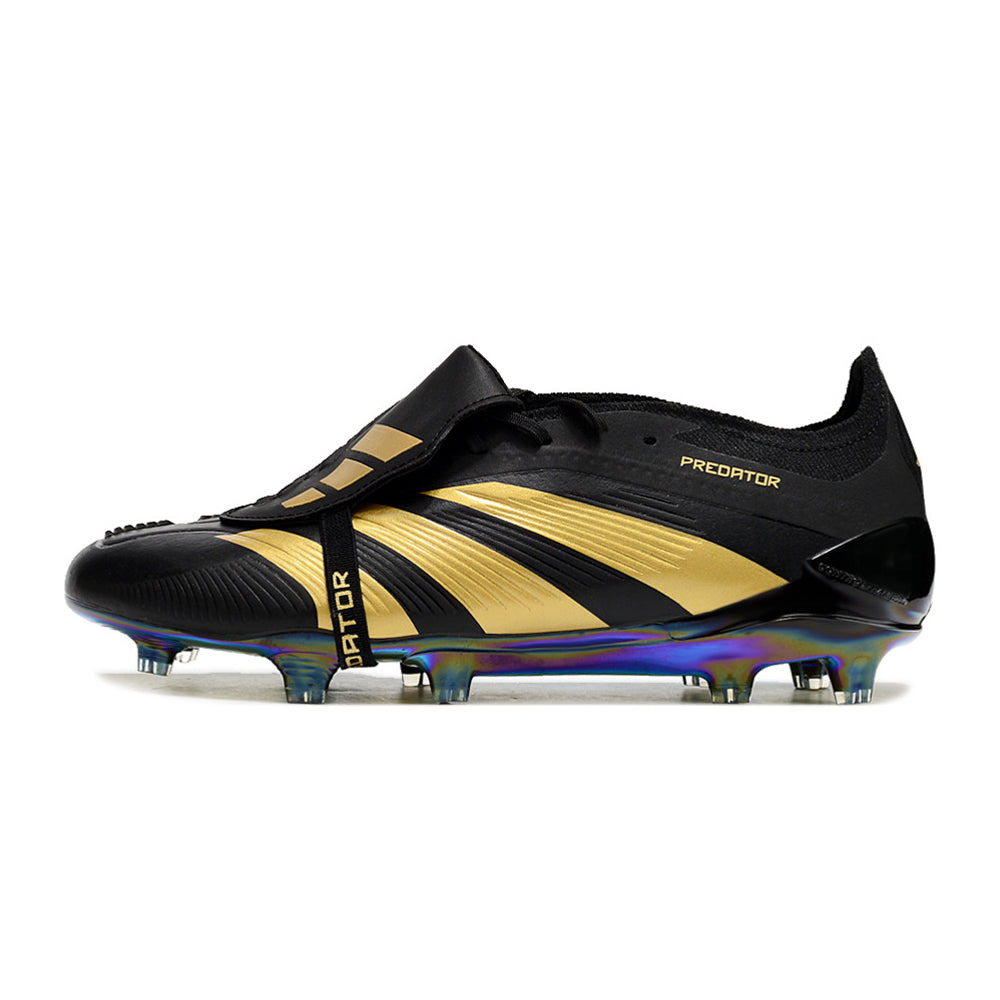 Chuteira Campo Adidas Predator FT 30 Elite FG Preta e Dourado