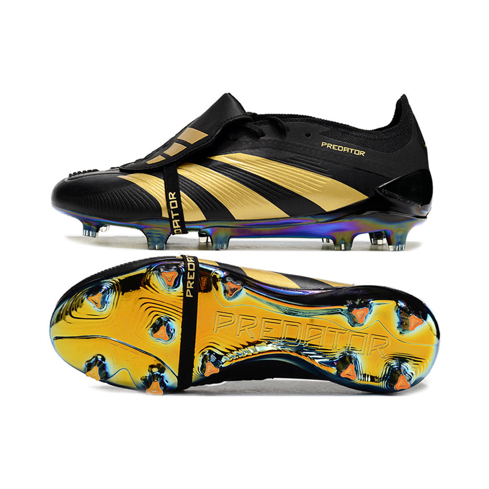 Chuteira Campo Adidas Predator FT 30 Elite FG Preta e Dourado