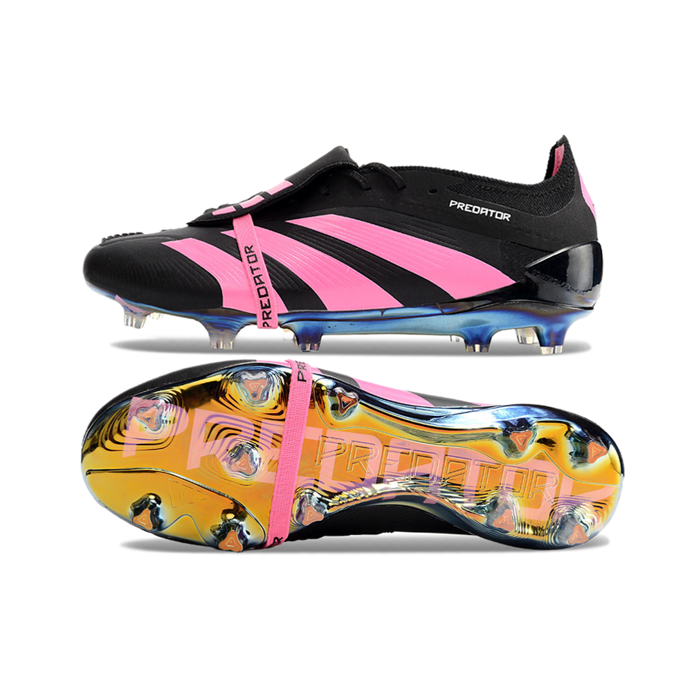 Chuteira Campo Adidas Predator FT 30 Elite FG Preta e Rosa