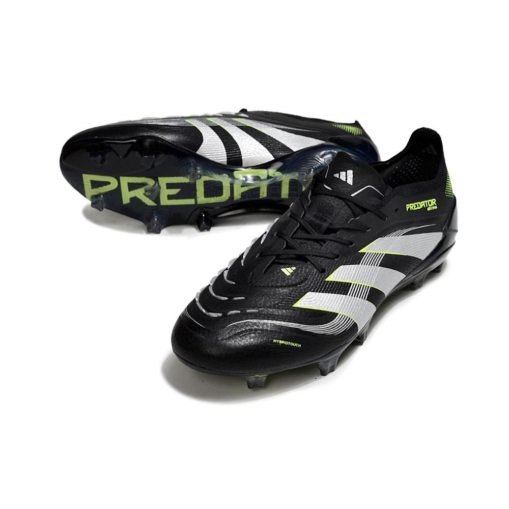 Chuteira Campo Adidas Predator FT 30 Elite FG Preta e Verde