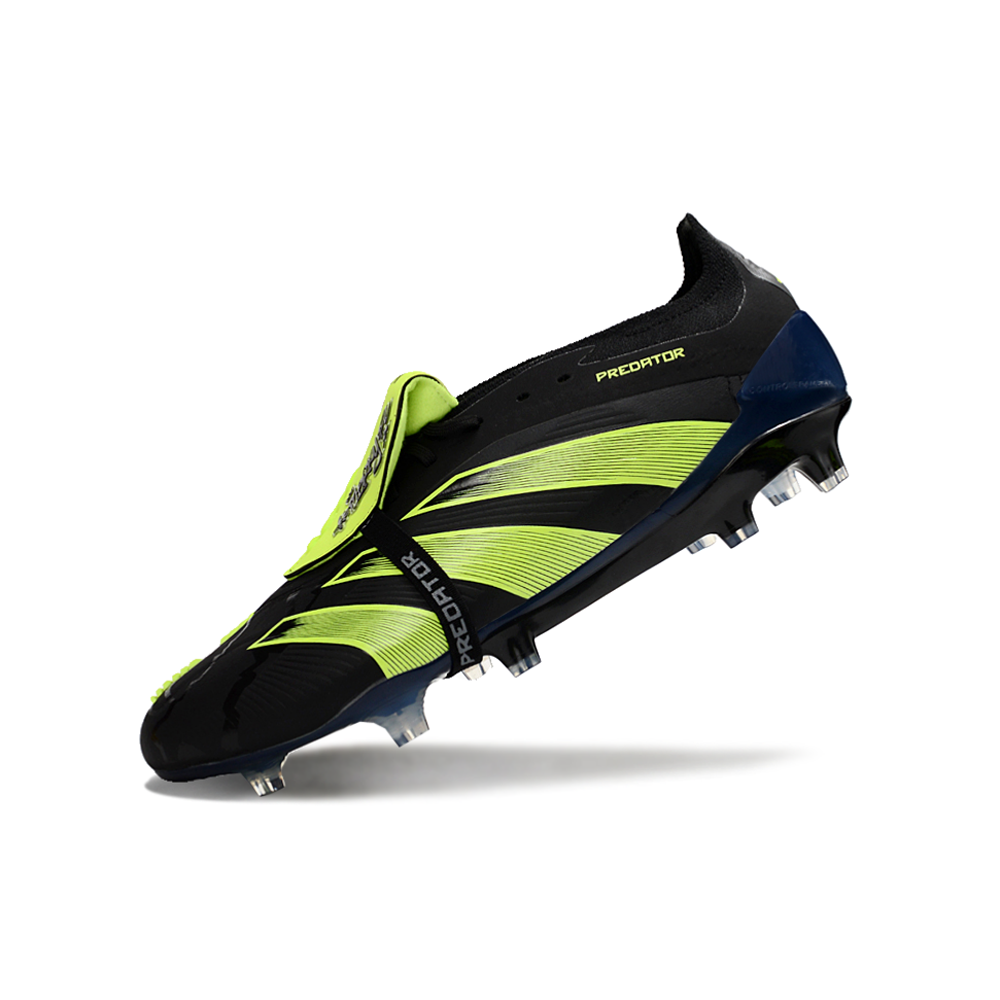 Chuteira Campo Adidas Predator FT 30 Elite FG Preta e Verde 