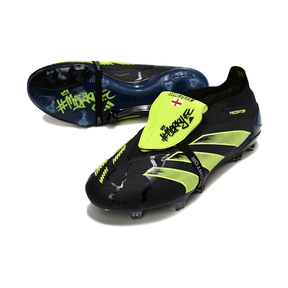 Chuteira Campo Adidas Predator FT 30 Elite FG Preta e Verde 