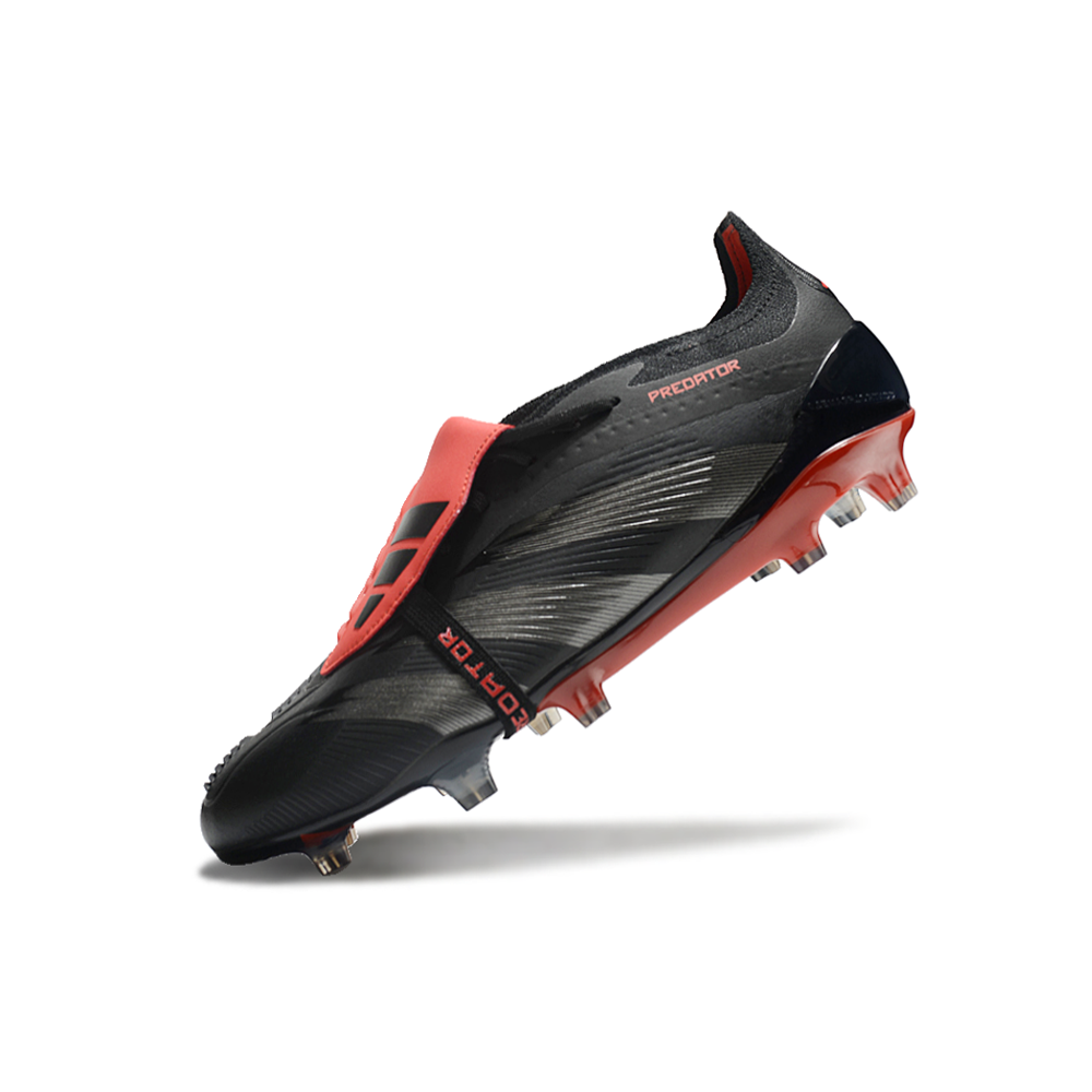 Chuteira Campo Adidas Predator FT 30 Elite FG Preta e Vermelha