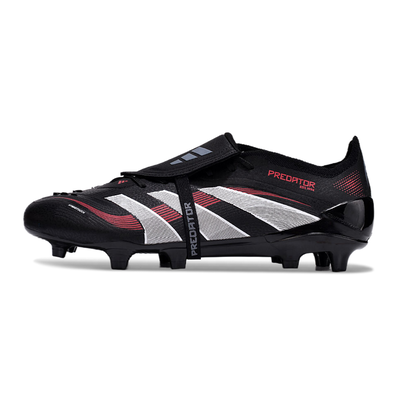 Chuteira Campo Adidas Predator FT 30 Elite FG Preta e Vermelha 