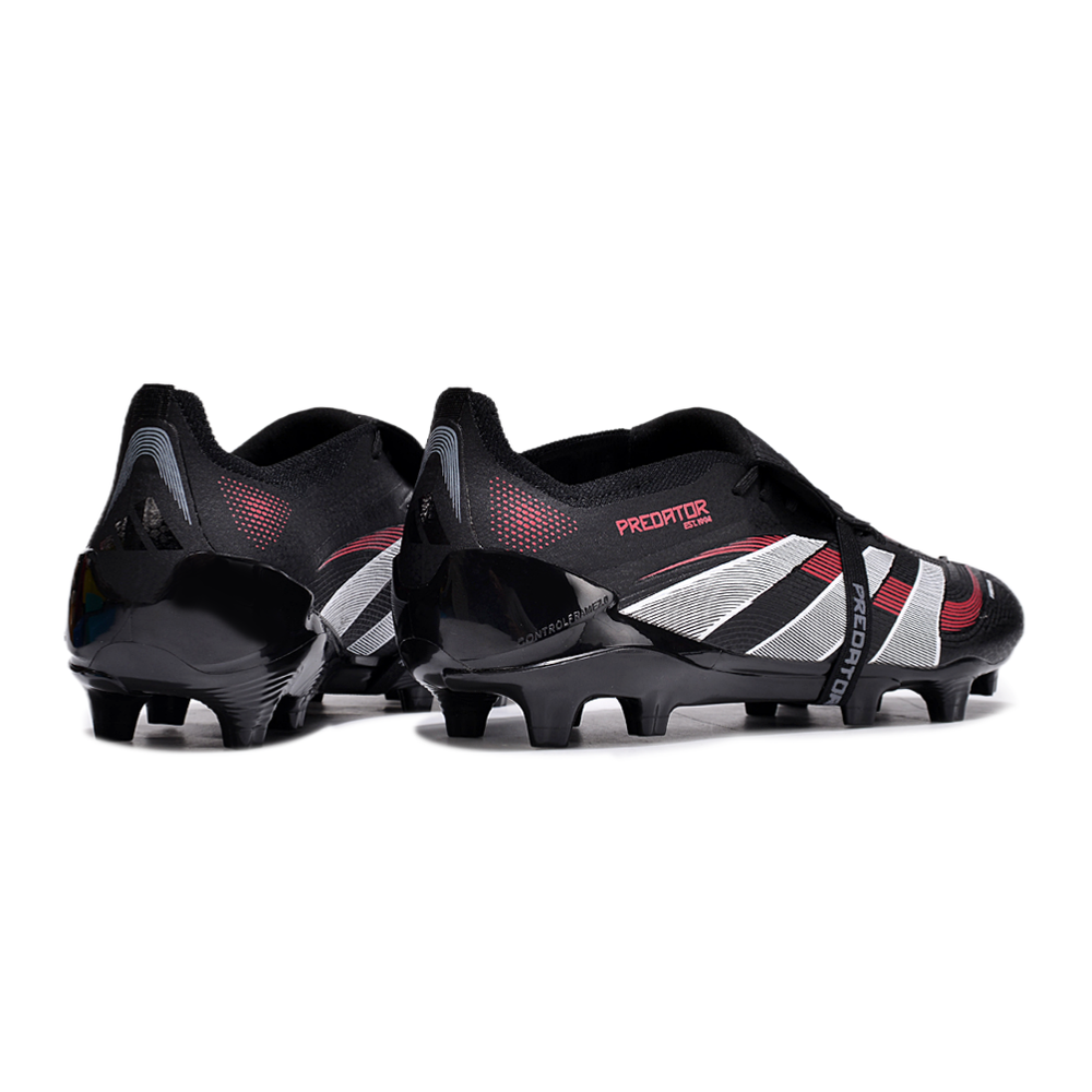 Chuteira Campo Adidas Predator FT 30 Elite FG Preta e Vermelha 