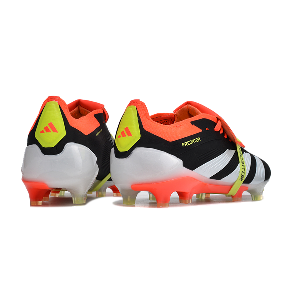 Chuteira Campo Adidas Predator FT 30 Elite FG Preta, Laranja e Branco 
