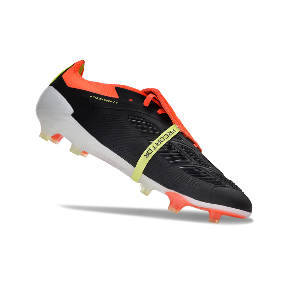Chuteira Campo Adidas Predator FT 30 Elite FG Preta, Laranja e Branco 