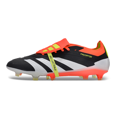 Chuteira Campo Adidas Predator FT 30 Elite FG Preta, Laranja e Branco 