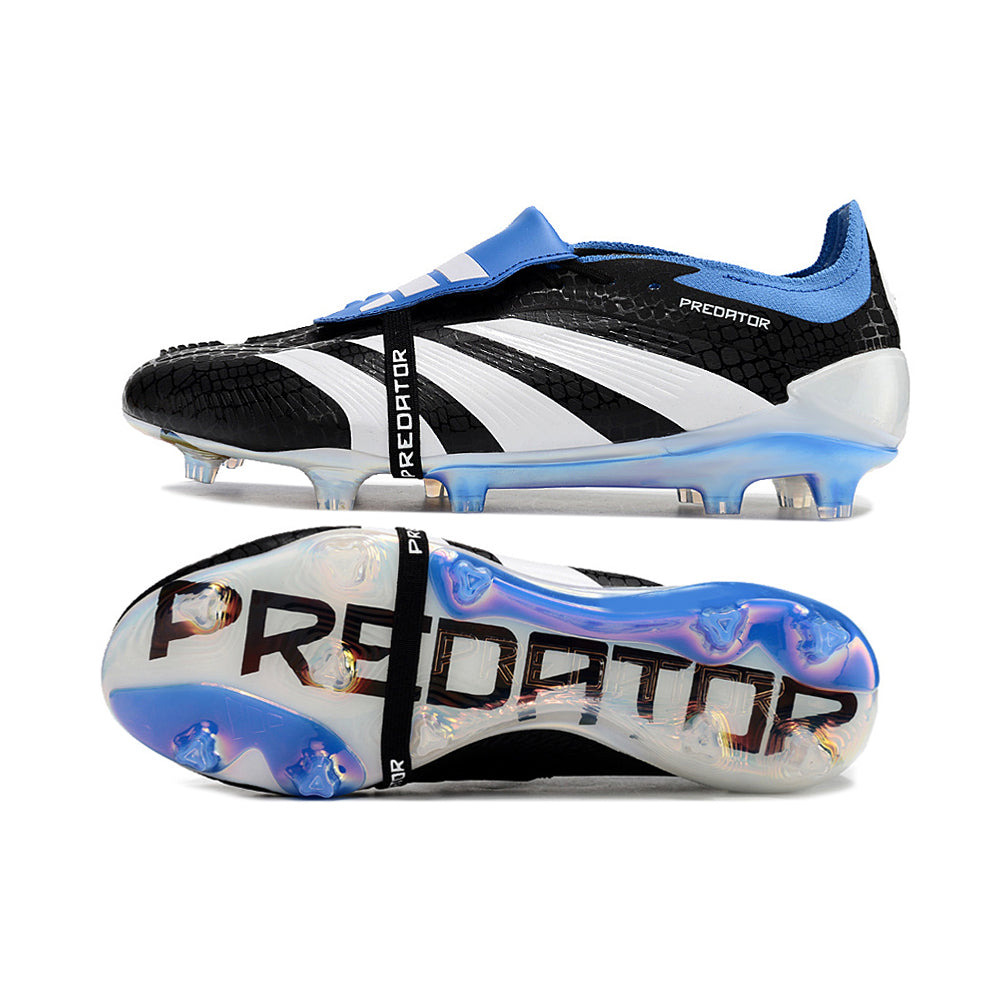 Chuteira Campo Adidas Predator FT 30 Elite FG Preto e Azul