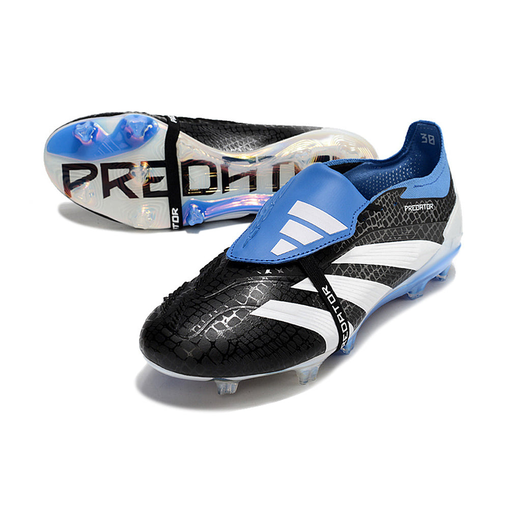 Chuteira Campo Adidas Predator FT 30 Elite FG Preto e Azul