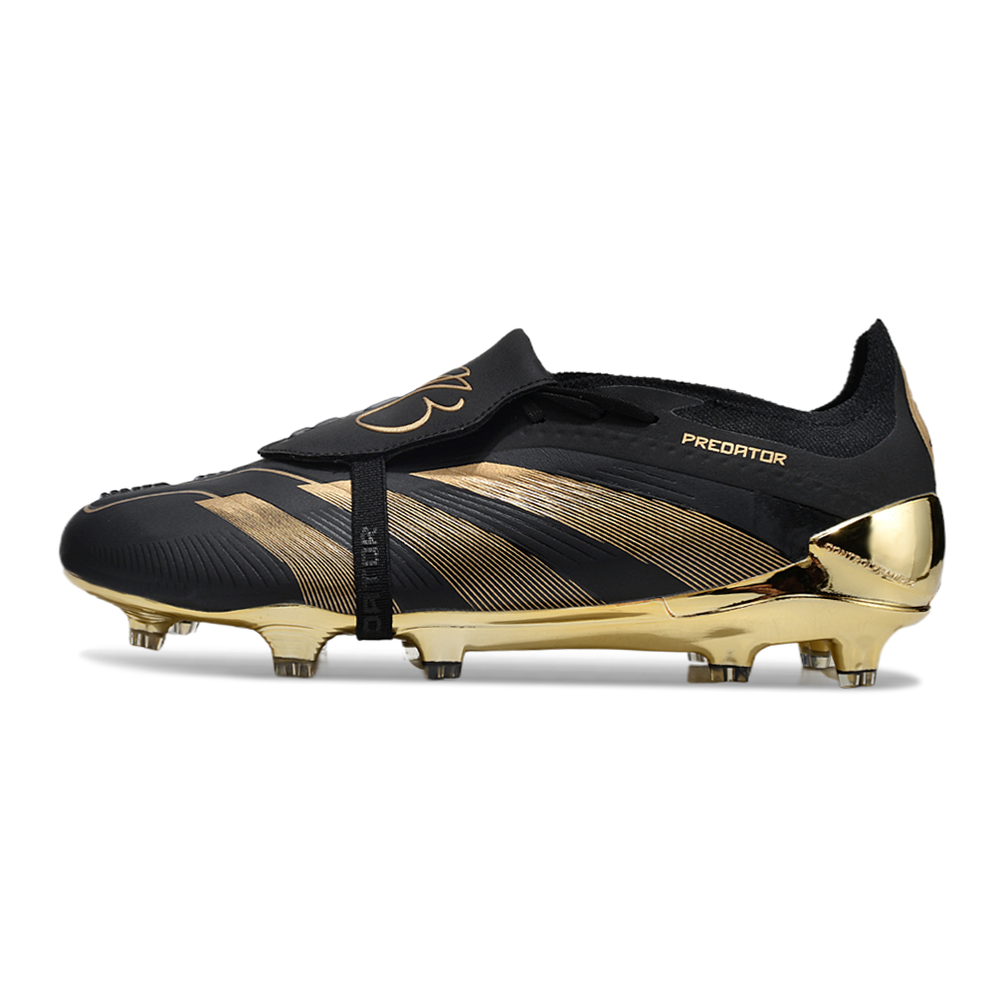 Chuteira Campo Adidas Predator FT 30 Elite FG Preto e Dourado 