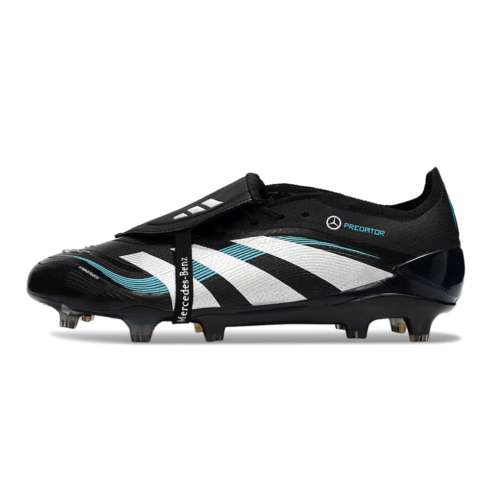 Chuteira Campo Adidas Predator FT 30 Elite FG Preto, Branco e Azul