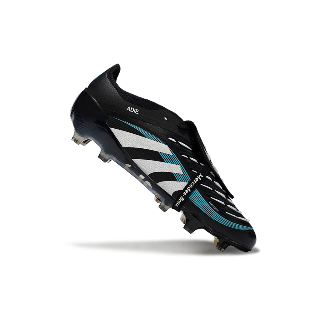 Chuteira Campo Adidas Predator FT 30 Elite FG Preto, Branco e Azul
