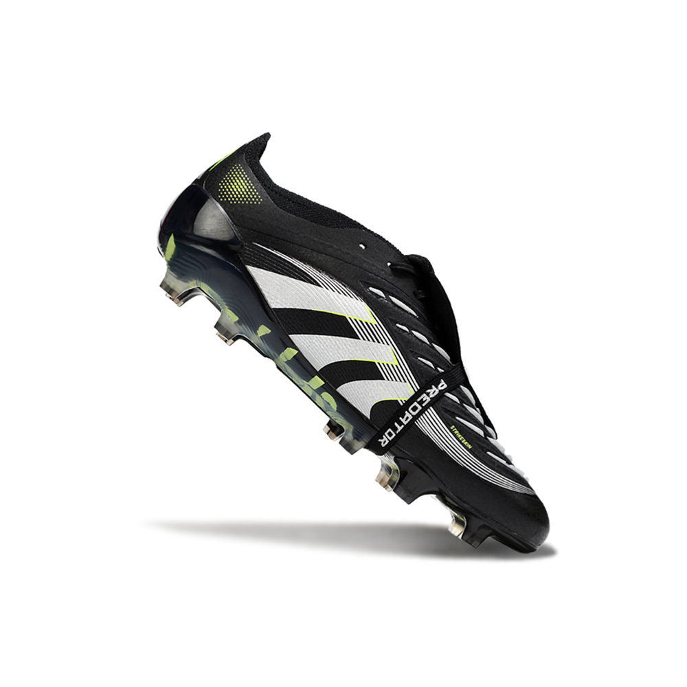 Chuteira Campo Adidas Predator FT 30 Elite FG Preto, Branco e Verde