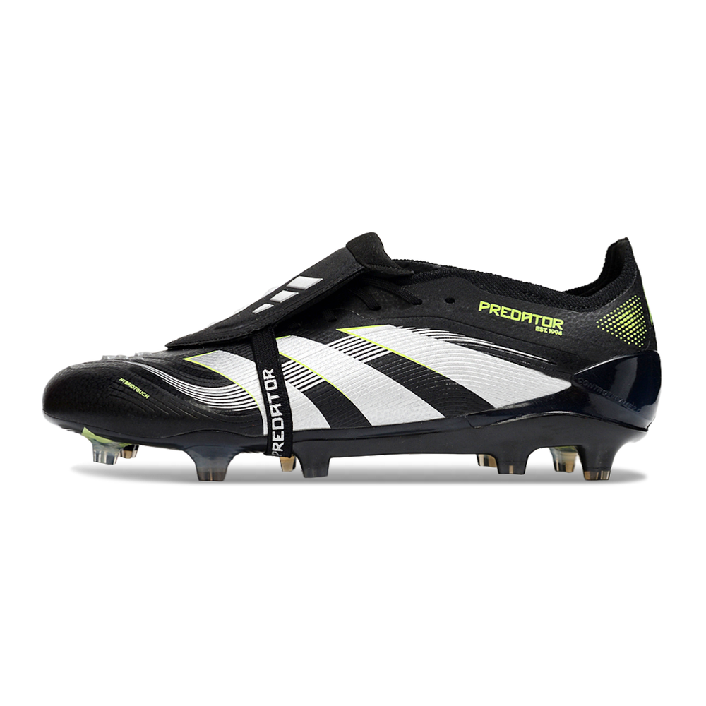 Chuteira Campo Adidas Predator FT 30 Elite FG Preto, Branco e Verde