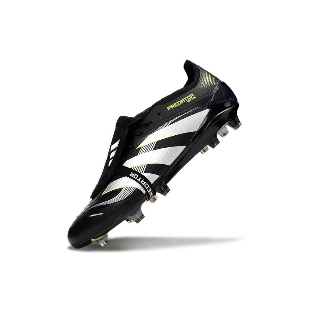 Chuteira Campo Adidas Predator FT 30 Elite FG Preto, Branco e Verde
