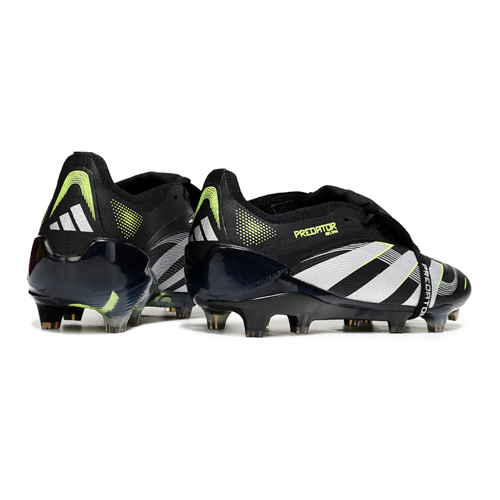 Chuteira Campo Adidas Predator FT 30 Elite FG Preto, Branco e Verde