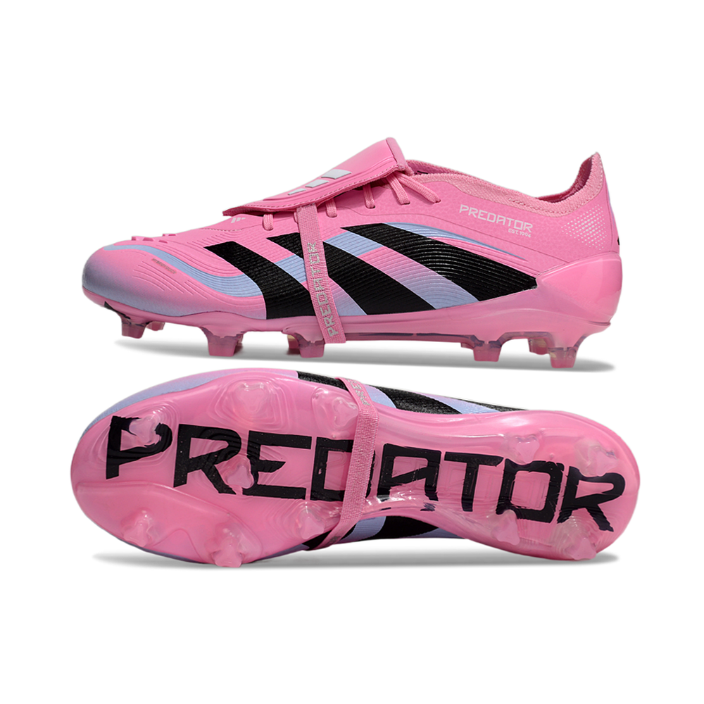 Chuteira Campo Adidas Predator FT 30 Elite FG Rosa e Preto