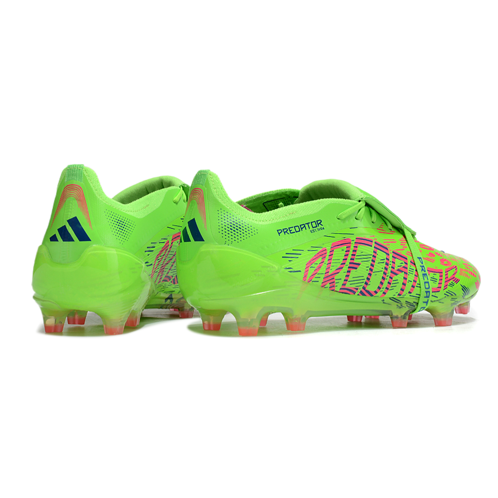 Chuteira Campo Adidas Predator FT 30 Elite FG Verde e Rosa