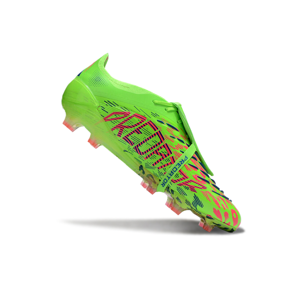 Chuteira Campo Adidas Predator FT 30 Elite FG Verde e Rosa