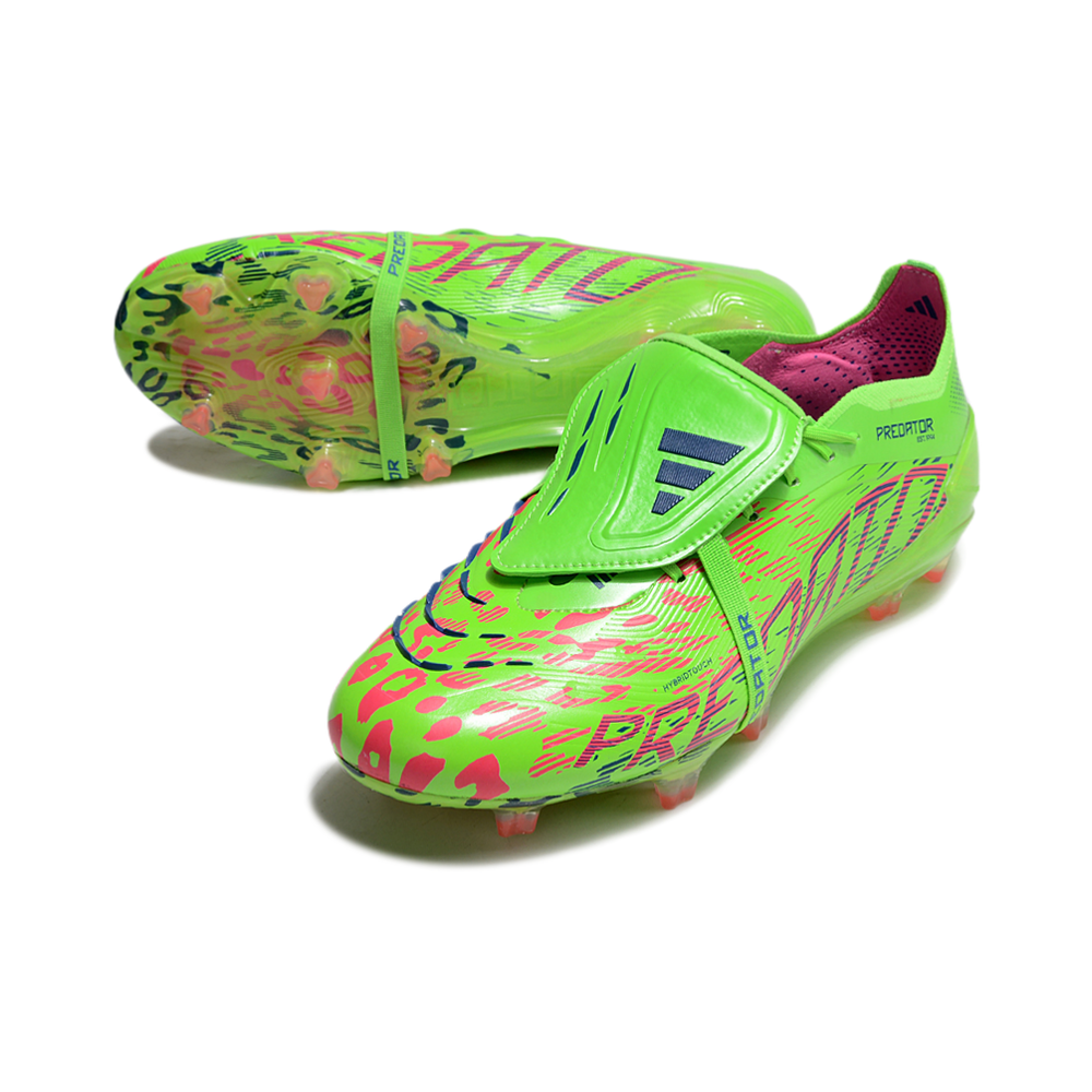 Chuteira Campo Adidas Predator FT 30 Elite FG Verde e Rosa