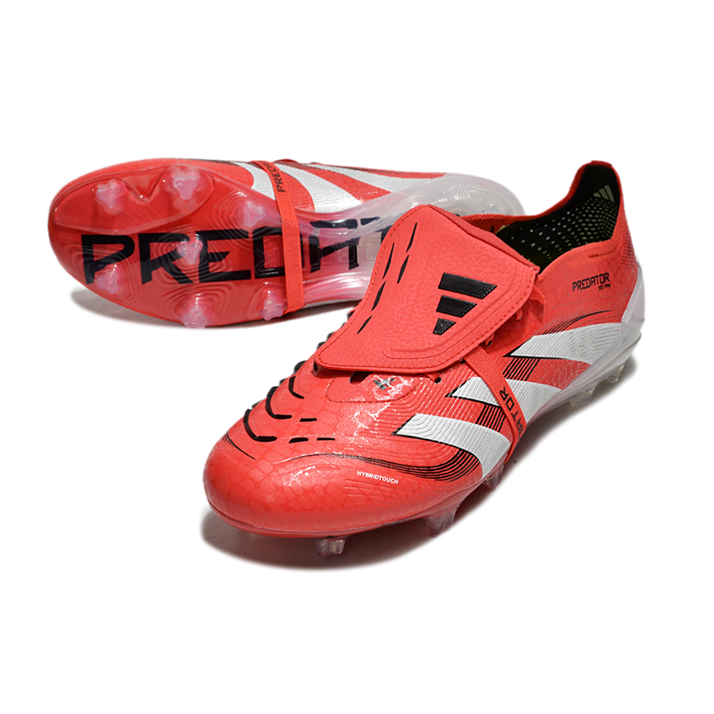 Chuteira Campo Adidas Predator FT 30 Elite FG Vermelha e Branca 