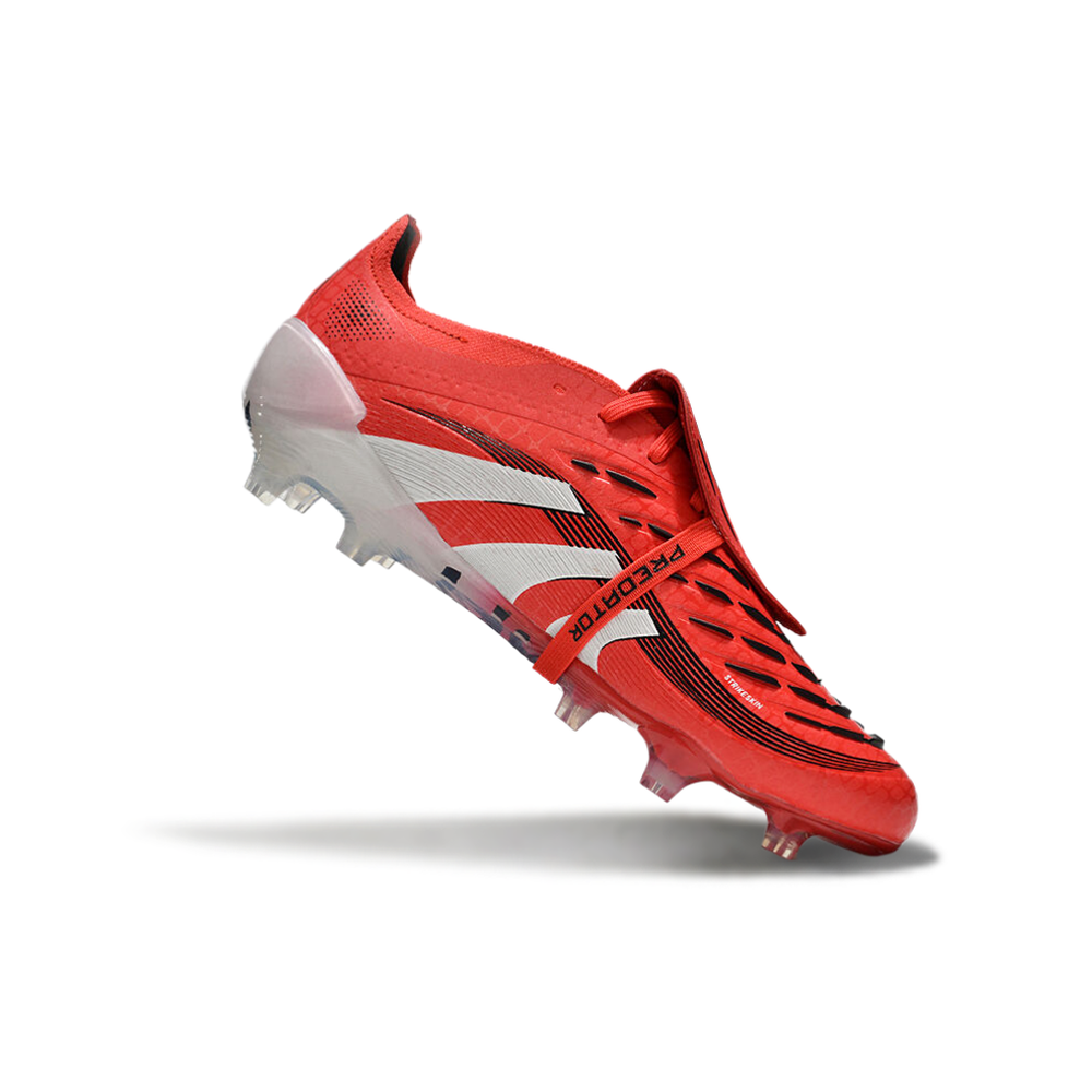 Chuteira Campo Adidas Predator FT 30 Elite FG Vermelha e Branca 