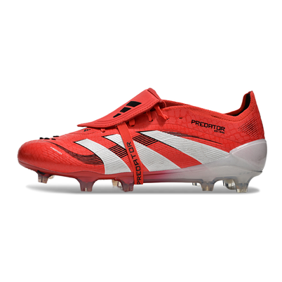 Chuteira Campo Adidas Predator FT 30 Elite FG Vermelha e Branca 