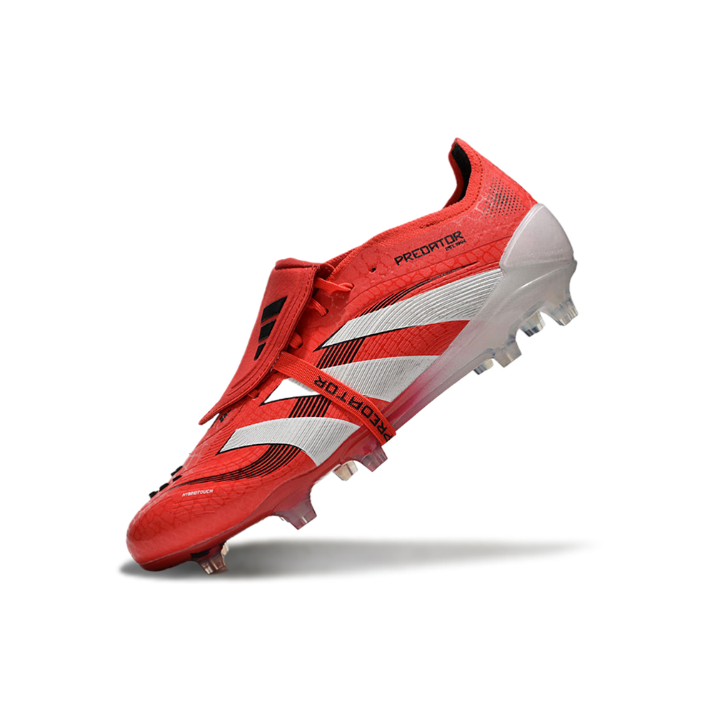 Chuteira Campo Adidas Predator FT 30 Elite FG Vermelha e Branca 