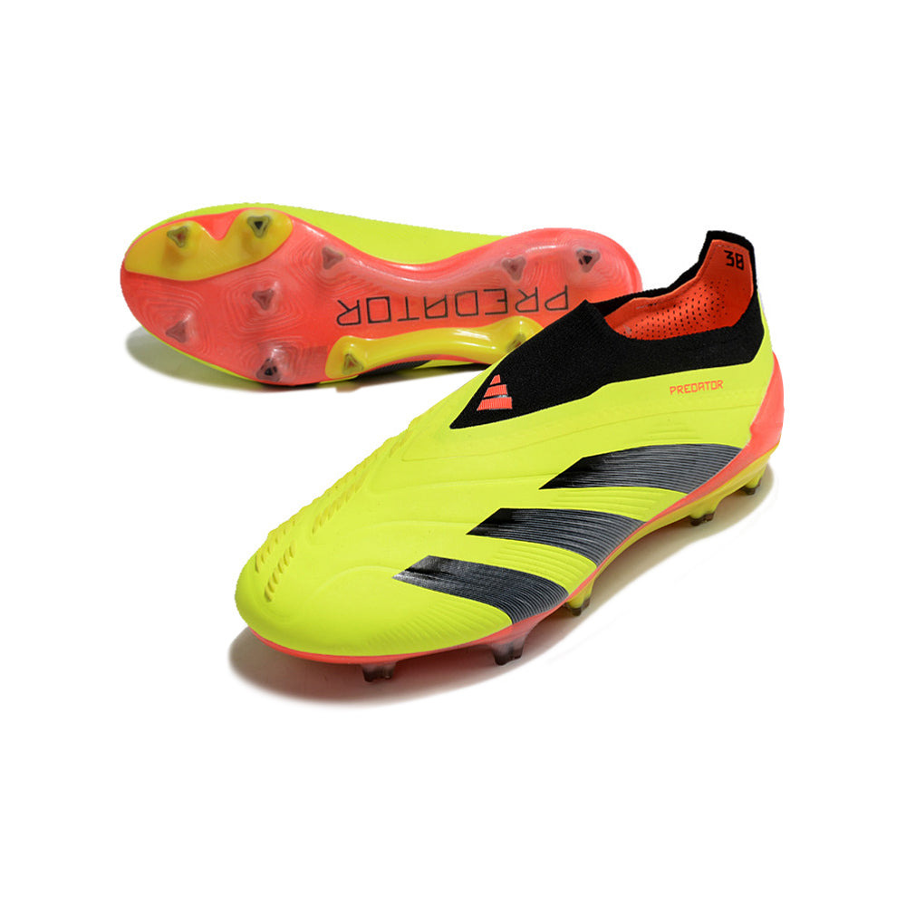 Chuteira Campo Adidas Predator LL Elite FG Amarelo, Preto e Vermelho 