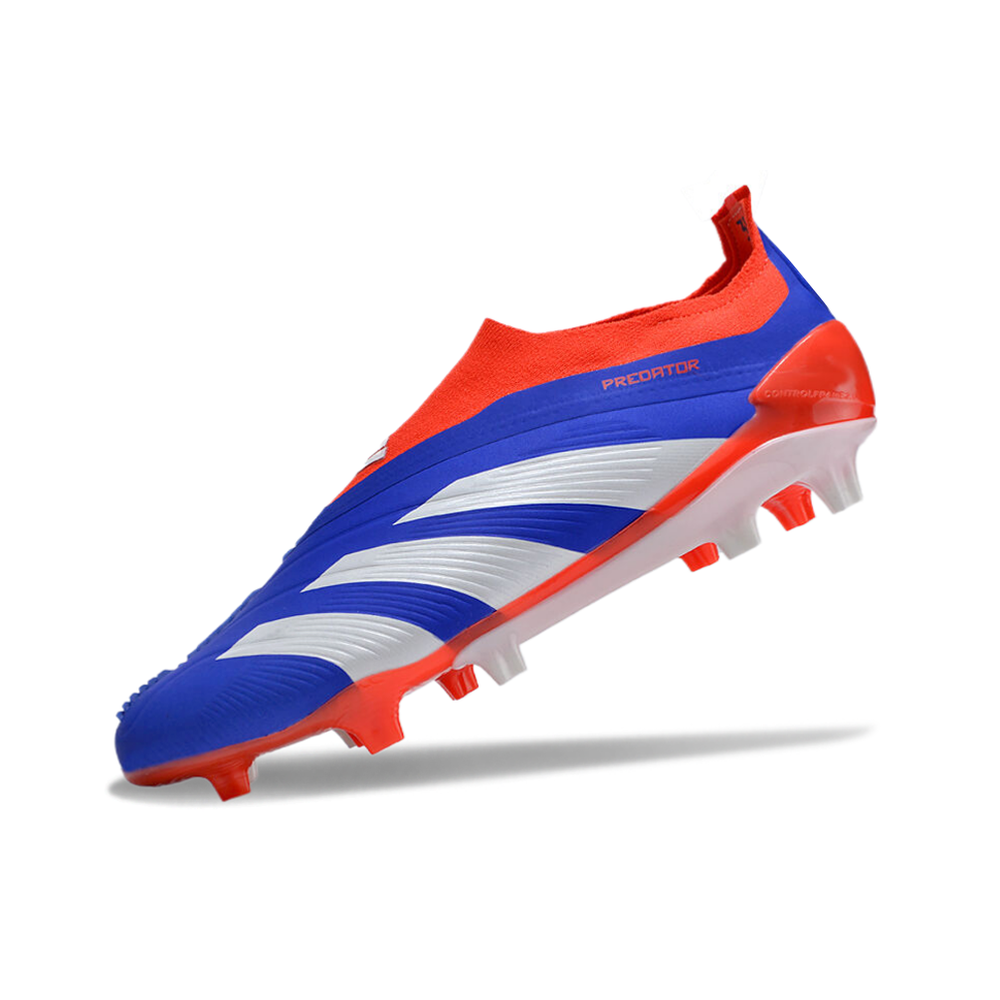 Chuteira Campo Adidas Predator LL Elite FG Azul, Vermelho e Branco 