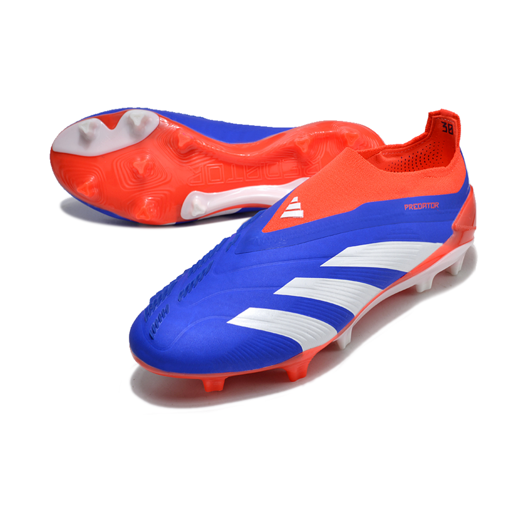 Chuteira Campo Adidas Predator LL Elite FG Azul, Vermelho e Branco 