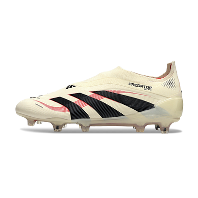 Chuteira Campo Adidas Predator LL Elite FG Bege, Vermelha e Preta